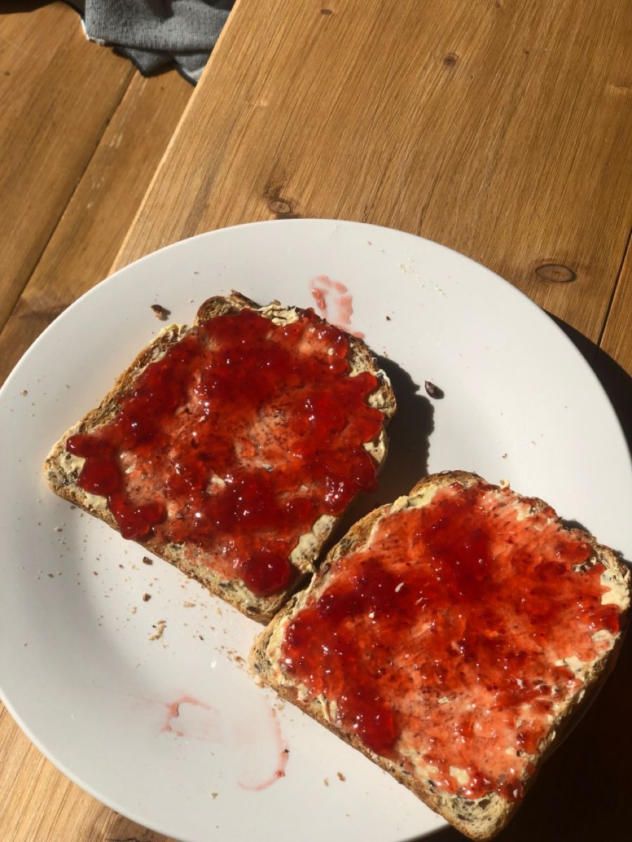 Toast + Butter + Jam + Tea