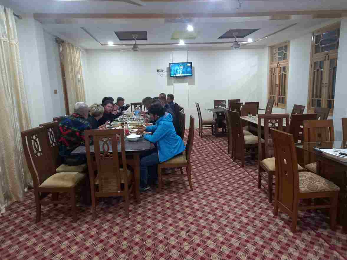 guests at dinning hall