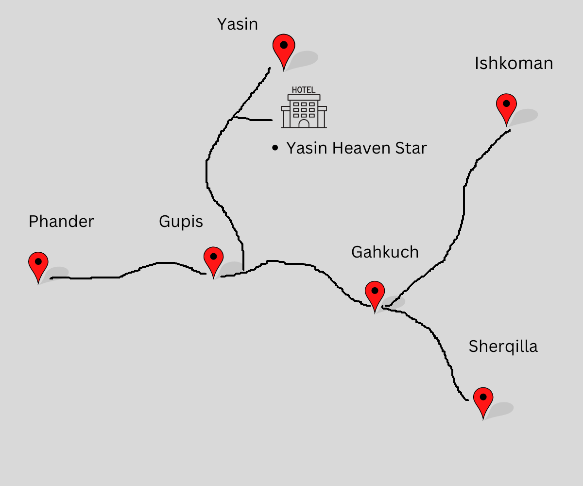 ghizer valley map